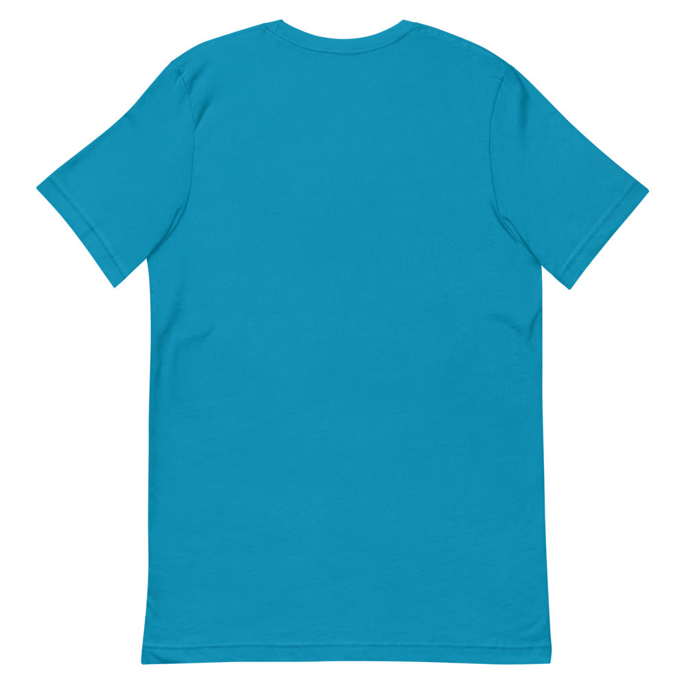 Fish Dog Icon Tee — Red on Black