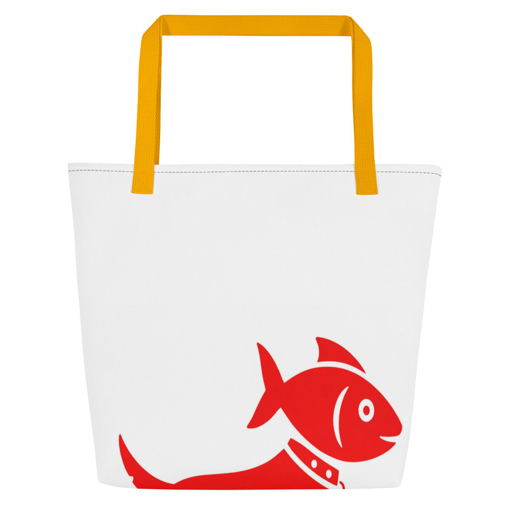 Fish Dog Icon Tote Bag