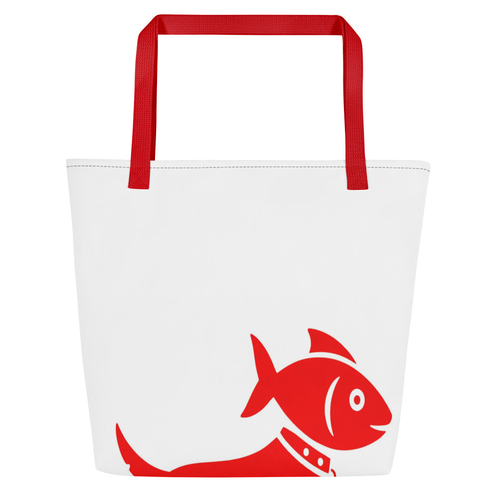 Fish Dog Icon Tote Bag
