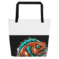 Fish Dog All-Over Print Tote Bag