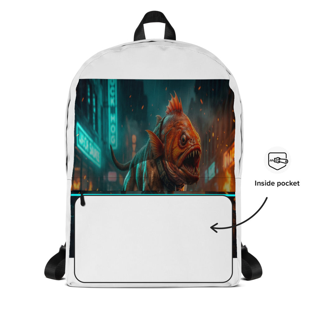 Fish Dog All-Over Print Backpack