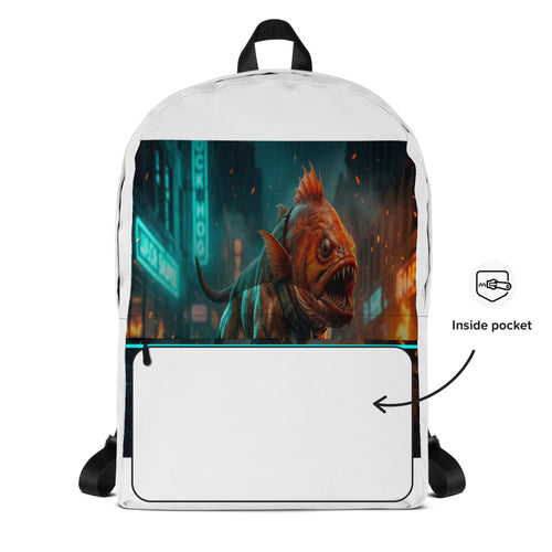 Fish Dog All-Over Print Backpack