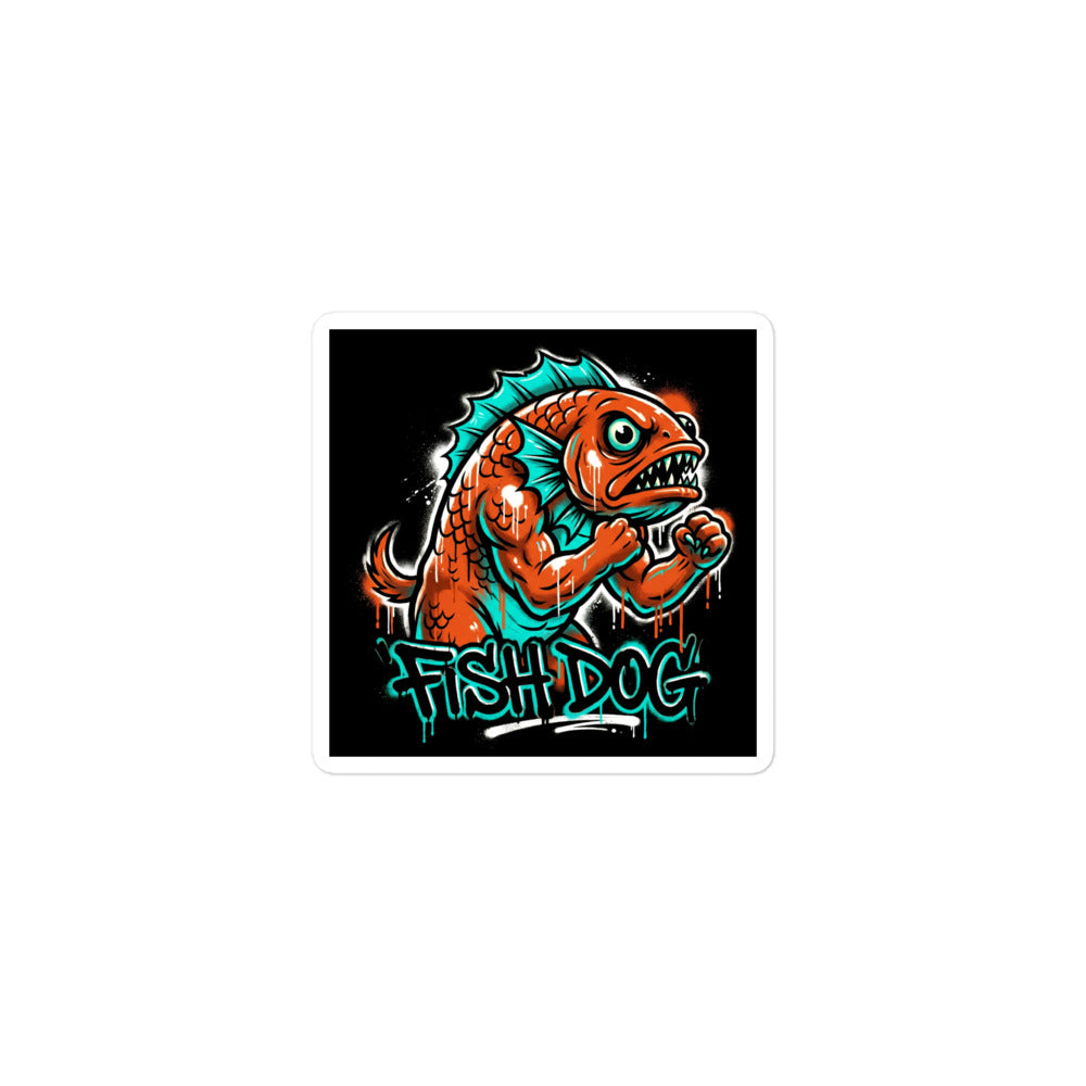 Fish Dog Die-Cut Sticker Pack