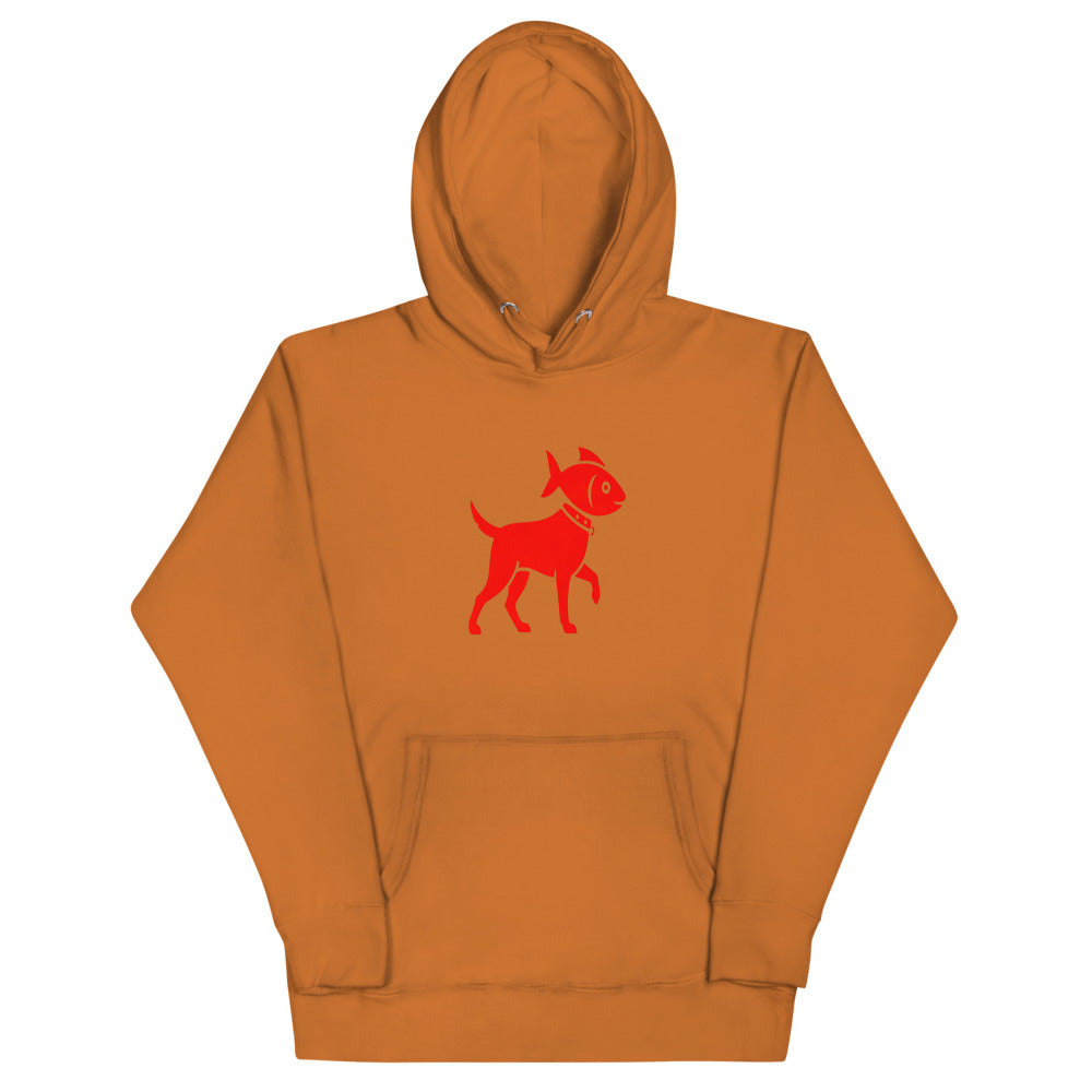 Fish Dog Icon Hoodie