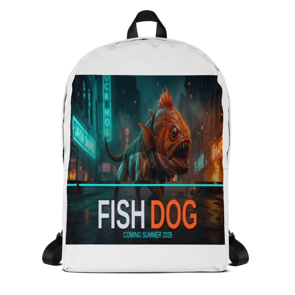Fish Dog All-Over Print Backpack