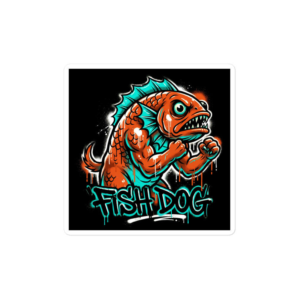 Fish Dog Die-Cut Sticker Pack